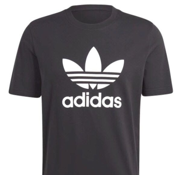 Men's Adidas Adicolor Classics Trefoil T-Shirt - Black | Regular Fit | New - Picture 1 of 3